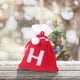 thumbnail image 4 of Bolsa de regalo tejida con letras del alfabeto | Bolsa bordada para dulces navideños | Adorno navideño personalizado | Mini bolsa colgante para decoración del árbol, 4 of 5
