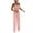 Pink, variant on IROINNID Sleeveless Off-the-Shoulder Jumpsuit For Women Loose Slim Cut Waist Ruffle Casual Jumpsuit