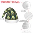 thumbnail image 6 of Cauagu Peacock Gold Feather Pattern Christmas Hat for Kids,Xmas Holiday Hat Santa Hat for Boys & Girls Festive Headwear Accessories for Christmas/New Year/Holiday, 6 of 6