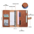 thumbnail image 5 of Yeetfub Warehouse Clearance School Supplies For Teachers A6 Leather Notebook Binder Can Supplement Loose-Leaf Notes Change Storage Book, 5 of 10
