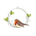 thumbnail image 1 of Clearance! Beautiful Hummingbird Color Glass Metal Hanging Bird Painting Spring Home Wall Garden Decorative Gift Suitable For Bird Lovers, 1 of 2