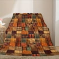 thumbnail image 4 of Living Hall Modern Patchwork Plaid Flannel Blanket - All-Season Soft Polyester Vibrant Mixed Colors, Cozy Bedspread & Sofa Throw, Christmas Home Decor Gift, Comfortable Nap Blank, 4 of 9