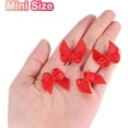 thumbnail image 3 of 500pcs Small Red Craft Sewing Fabric Bows Mini Satin Ribbon Bows Hair Accessories Portable Valentines Day Decoration for Wedding Party Favor, 3 of 6