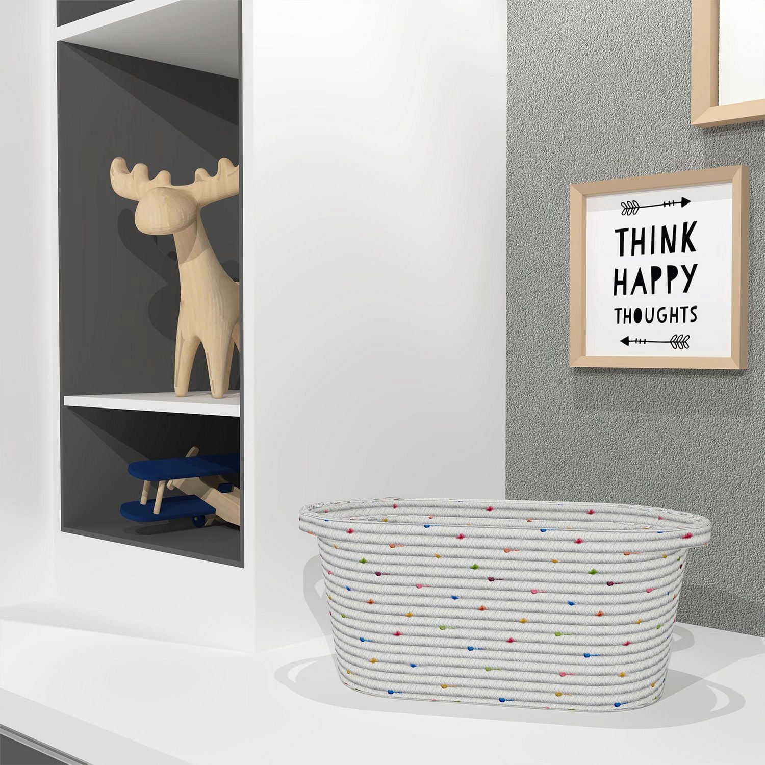 Zenna Home Cotton Rope Storage Basket