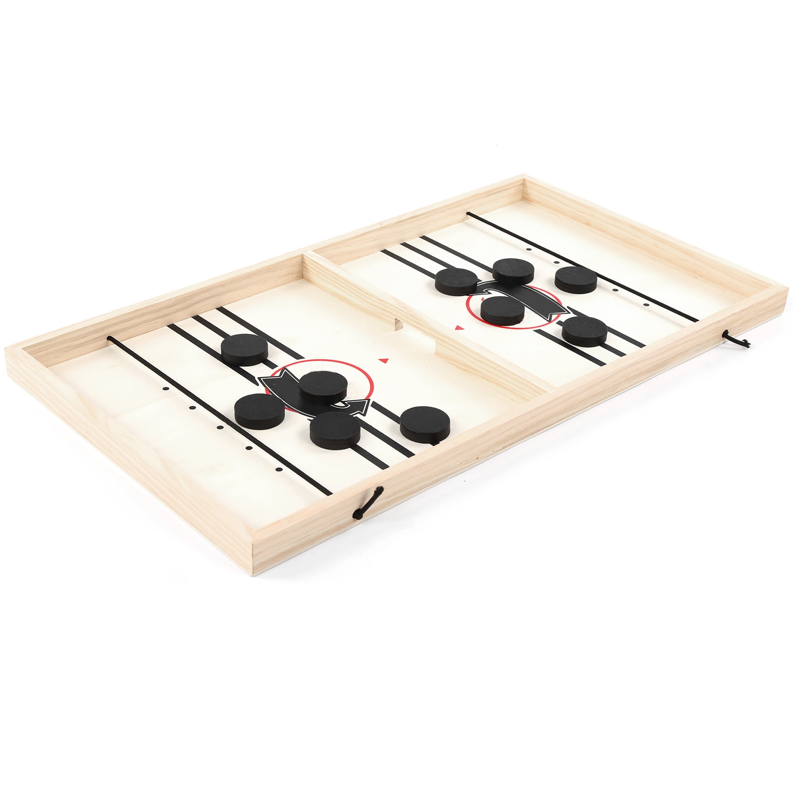 2 in 1 Fast Slingpuck Game Quick Table Hockey Catapult Board 2020 Game X0N8 