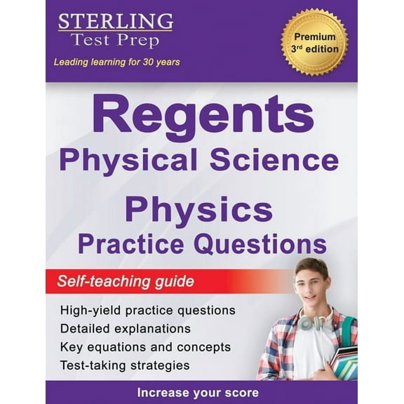 New York Regents Exam Study AIDS Regents Physics Practice Questions: New York Regents Physical Science Physics Practice Questions with Detailed Explanati, (Paperback)