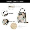 thumbnail image 4 of FORMRS Crossbody Bag for Women Quilted Travel Shoulder Cell Phone Purse with Chain Strap Handbag, Pink Geometric, 4 of 7