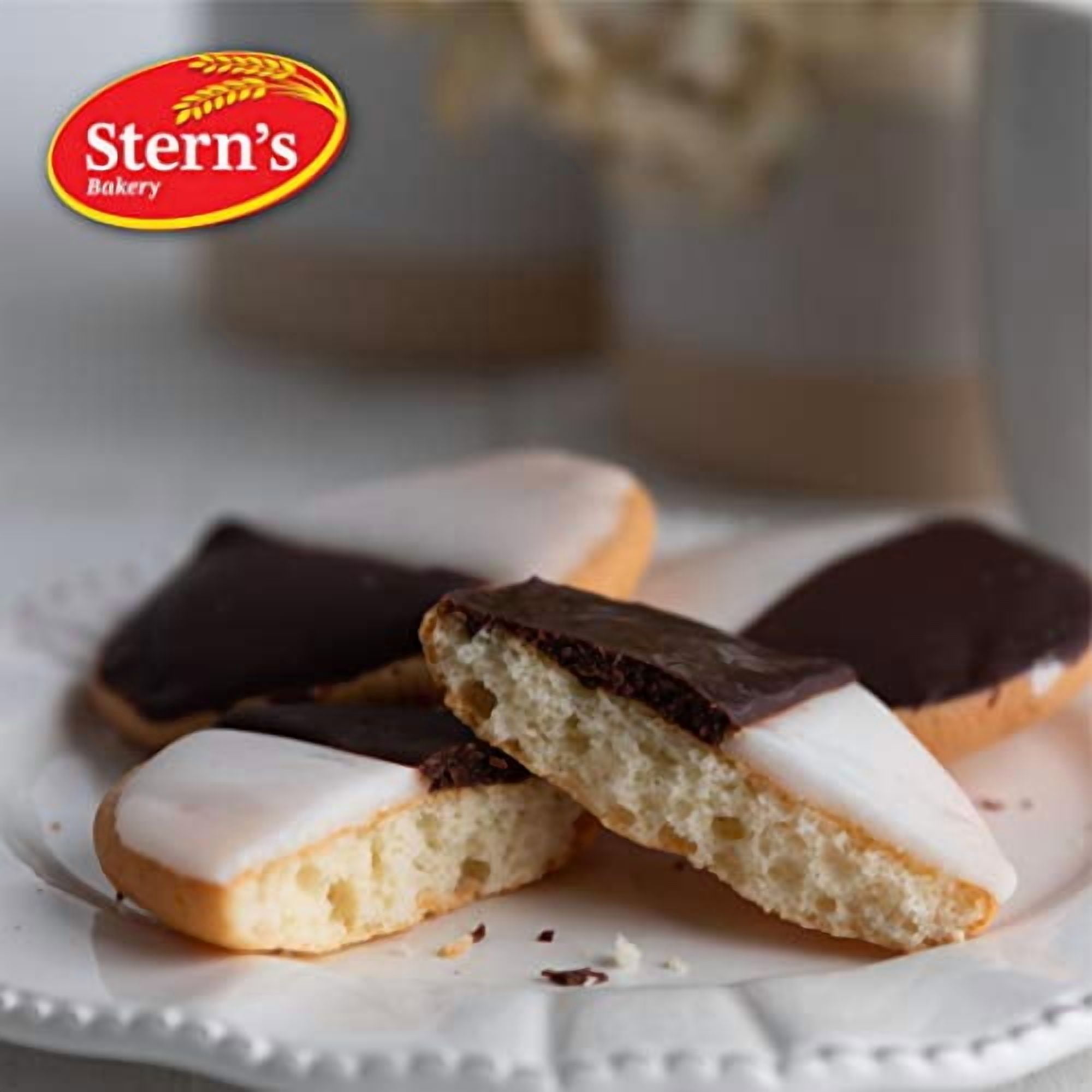 Black & White Cookies | 90 Individually Wrapped Cookies | NY Style Black and White Cookies | Cookies Snack Packs | Lunchbox Snacks | Office Snacks | Kosher, Dairy & Nut Free | Stern’s Bakery