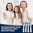 thumbnail image 3 of Toothbrush Heads Kaymax Dual Clean for Oral B Electric x4, 3 of 5