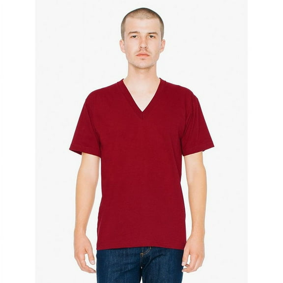 Unisex Fine Jersey Short-Sleeve V-Neck