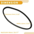thumbnail image 4 of Correa de transmisión V-Belt No.2760137B00000 para Suzuki para SYM para Symply 50 Scooter Moped, 4 of 7