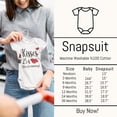thumbnail image 2 of Mad Love For Mama Printed Cotton Baby Bodysuit 6 Months Short Sleeve, 2 of 2