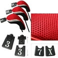 thumbnail image 3 of A99 Golf H03 Wood Driver Head Covers Red/Black Headcovers Interchangeable No. Tags 3pcs/Set, 3 of 3