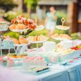 thumbnail image 5 of 1 Set 2-Tier Cupcake Stand Hardware Handles, Zinc Alloy Cake Plate Stand Handle Fittings with Screws for DIY Making Fruit Plate Cake Stand, Bow-Knot Silver, 5 of 7