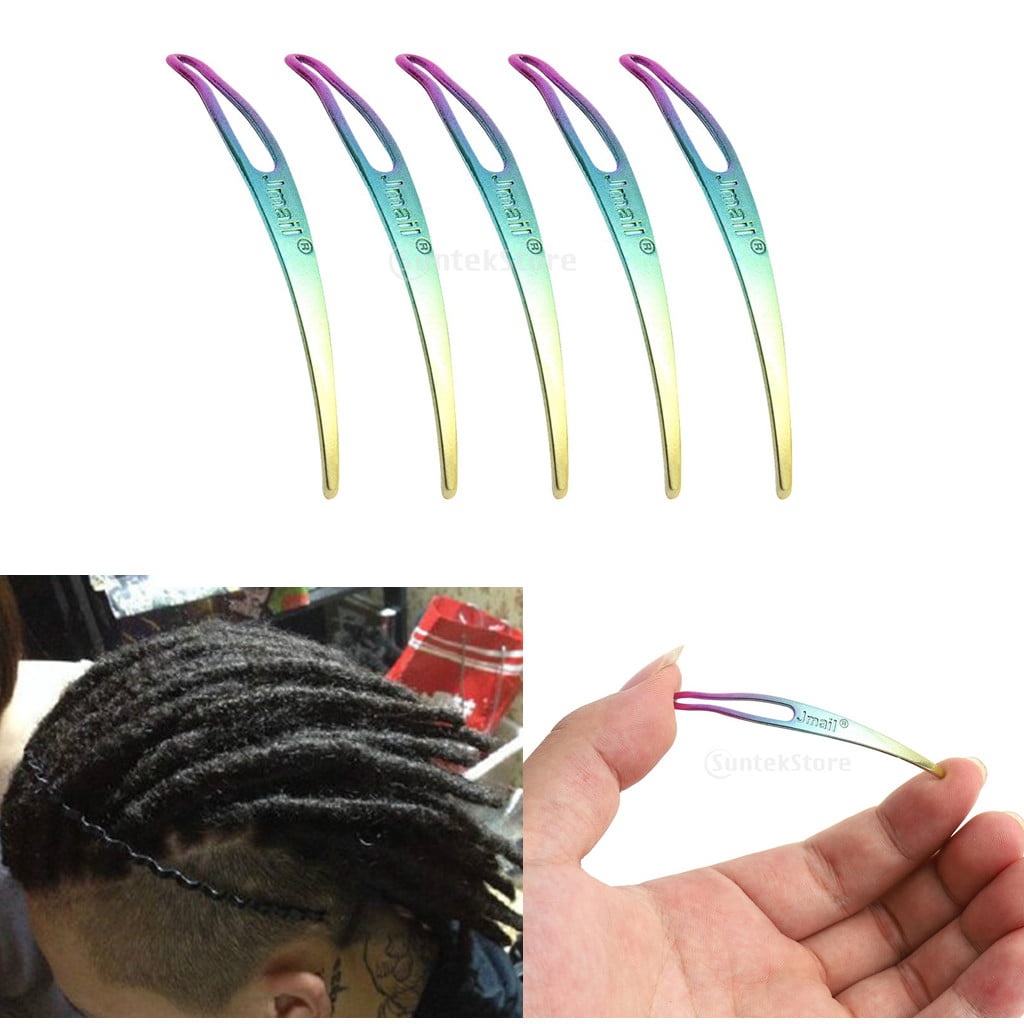 SM SunniMix 10x Curved Easy Dreadlocks Tool Hair Interlocking Tool Kits, Women's, Size: Small