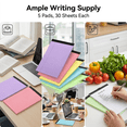 thumbnail image 4 of 5Pcs Colored Note Pads 5x8 Inch Notebook Wide Legal Ruled Pads, 50 Sheets Wide Legal Ruled Color Notepads for Office Supplies, 4 of 8