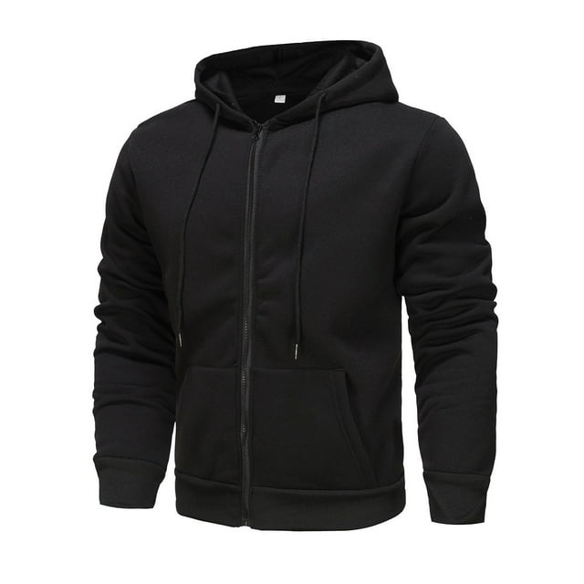Men's Hooded Coat Lightweight Windbreaker, Drawstring & Zippered Pockets Full Zip Jacket for Outdoor Casual Fall Wear, Gradient Pattern Polyester Jacket