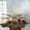 Beige, variant on Noble House Branson Mid-Century Modern 5 Piece Wood Dining Set, Natural Oak, Grey