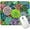 Succulent Floral, variante sur Tapis de Souris Floral Mignon, Tapis de Souris à Motif de Pivoine, Base en Caoutchouc Antidérapante Tapis de Souris pour Ordinateur à Texture Haut de Gamme et Imperméable pour Femmes Filles, Accessoires de Déco de Bureau