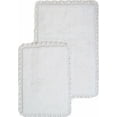 thumbnail image 2 of Chesapeake Crochet 2pc Ivory Bath Rug Set (21"x34" & 17"x24"), 2 of 6