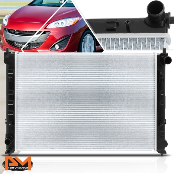 PM PERFORMOTOR Aluminum Core OE Factory Style Cooling Radiator for 02-06 Mazda MPV AT DPI-2456