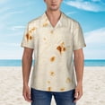 thumbnail image 2 of Fotbe Pita Tortilla Camisa Hawaiana para Hombre Unisex – Camisa Casual de Verano con Botones de Manga Corta de Algodón y Lino,3X-Large, 2 of 7