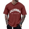 thumbnail image 1 of Camiseta oversize de verano para hombre, cuello redondo, manga corta, estampado urbano, informal - Poliéster/spandex, corte holgado, estilo deportivo/urbano, 1 of 4