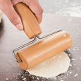 thumbnail image 4 of Pin Pizza Roller, Forma Pin Rodillo Rodillo Rodillo Con Eje De Metal De Madera De Haya Para Hornear, Pizza, Accesorios Para Hornear. Afortunado Sencillez, 4 of 5