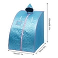 thumbnail image 2 of Miumaeov Personal Sauna Home Sauna Lightweight Portable Personal Steam Sauna Spa for Relaxation at Home 99 Minute Timer 1000 Watt Steam Generator Chair Included, 2 of 7