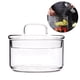 thumbnail image 5 of EeaseMX Ensaladera de vidrio transparente resistente al calor, tazón para postre, tazón para fideos instantáneos, para servir frutas y verduras en el desayuno (con tapa)., 5 of 7