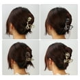 thumbnail image 5 of 1pc Metal Hair Claws Hair Clips Hair Barrettes for Women Gold Tone 4.45''x2.32''x1.18'', 5 of 7