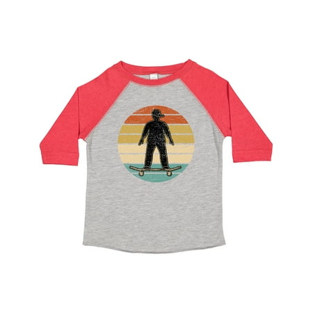 

Inktastic Skateboarding Retro Sunset Skateboarder Gift Toddler Boy Girl T-Shirt