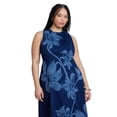 thumbnail image 4 of ELOQUII Women's Plus Size Printed Denim Dress, 4 of 4