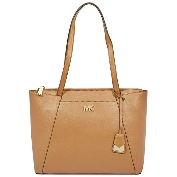 Michael Kors Maddie Medium Crossgrain Leather Tote - Brown - 30S8GN2T2L-203