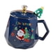 thumbnail image 4 of Taza de café navideña, taza de cerámica para café, leche, taza para beber, vajilla ligera azul, 4 of 9