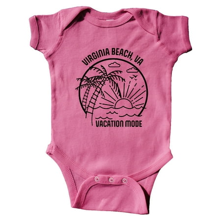 

Inktastic Summer Vacation Mode Virginia Beach Virginia Gift Baby Boy or Baby Girl Bodysuit
