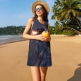 thumbnail image 3 of Balery Fire Breathing Dragon Twilight Vestidos de verano para mujer con estampado: vestido holgado sin mangas, vestido playero informal y cómodo para días calurosos., 3 of 7