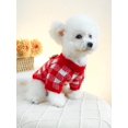 thumbnail image 5 of 1pc Soft And Comfortable Pet Clothes, Dog/Cat Clothing, Flower Patterned Sweater, Keep Your Beloved Pet Warm, 5 of 5