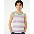 thumbnail image 3 of Free Assembly Boys Cotton Jersey Tank Tops, 2 Pack, Sizes 4-18, 3 of 7