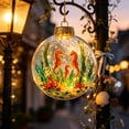 thumbnail image 4 of PLPPYFS Christmas Sea Themed Lighted Hanging Ornament Ball, Underwater Sea Animal Printed LED Glowing Bauble Design Holiday Hanging Decoration for Xmas Tree Window Home Party Gift, 4 of 6