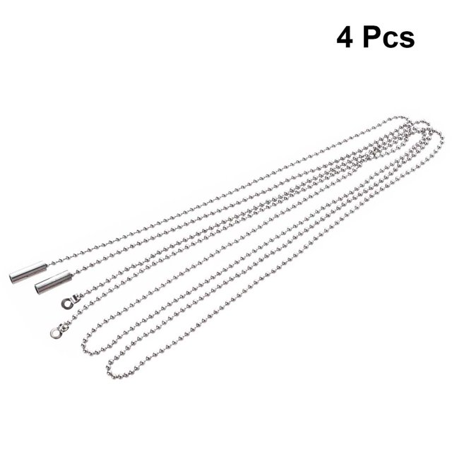 BESTYASH 4Ud Cadena Plateada Para Y Ventilador Con Extensión Y Accesorios Prácticos