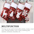 thumbnail image 4 of Naiovety Calcetines de Navidad con bordado de Jacquard, envoltorio de regalo pequeño, calcetines de copo de nieve de alce, rejilla roja, Kits de decoración para fiestas Alce, 4 of 6
