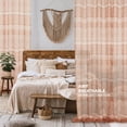 thumbnail image 6 of Deconovo Decorative Sheer Window Curtains for Living Room, Moroccan Style Pattern, 52 x 84 Inch, Orange, 2 Panels, 6 of 7