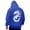 Blue*, variant on Men's Hoodie Long Sleeve Drawstring Front Pocket Dragon Graphic Back Print Pullover Sweatshirt Black