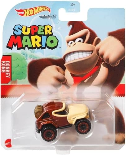 Hot Wheels Super Mario Character Cars Collection, 6-Pack Die-Cast Toy Vehicles, Ages 3+