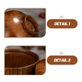 thumbnail image 3 of OULII Brown Soup Bowl with Lid Anti-Scald Wood Bowl for Daily Use 1Pack, 3 of 6
