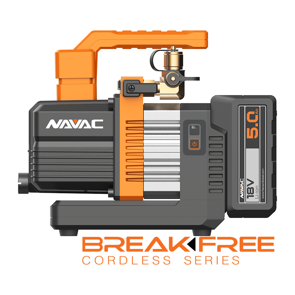 NAVAC NP2DLM BreakFree Cordless Vacuum Pump, 2CFM and Dual-Stage
