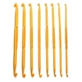 thumbnail image 1 of 8pcs Double-headed Crochet Hooks Professional Knitting Needles for Home (Golden), 1 of 9