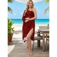 thumbnail image 5 of HAPPY BAY Women's Beachwear Swimsuit Coverups for Women Summer Swim Beach Dress Cover ups for Swimwear Women Loose Flowy Bathing Suit 1X-2X Red_AC524, 5 of 5