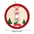 thumbnail image 2 of Grinch Decor Grinch Christmas Decorations Bathroom Grinch Christmas Decorations Christmas Tree Skirt, Red & Green Merry Christmas Tree Skirt Collar, Soft Xmas Holiday Decoration, 2 of 2